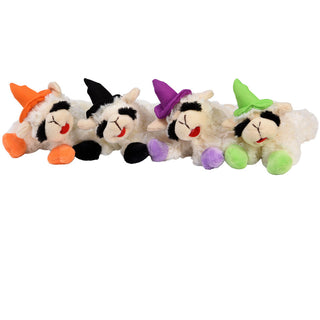 Multipet Lamb Chop with Witch Hat Assorted Colors Plush Dog Toys, 1 count