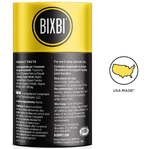 Bixbi Joint Support Powdered Mushroom Supplement For Dogs & Cats (60 g)