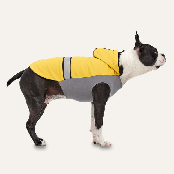 Goo-eez Reflective Hooded Raincoat Yellow