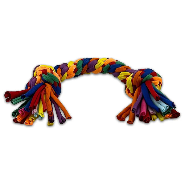 Petsport USA Kaleidoscope Rope 2 Knot with Ball Dog Toy