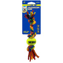 Petsport USA Kaleidoscope Rope Mini 3 Knot with Ball Dog Toy 8"