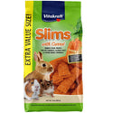 Vitakraft Slims with Carrot Nibble Stick Treats for Rabbits, Guinea Pigs & Other Small Animals, 10-oz