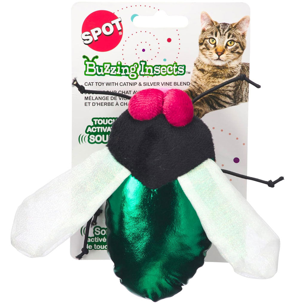 Spot Buzzing Insects Cat Toy: Endless Entertainment.