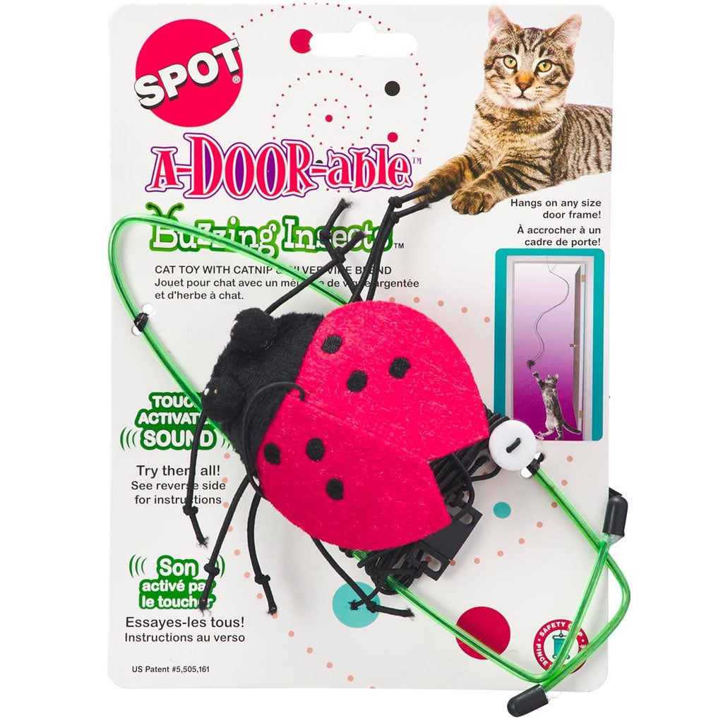 Ethical Pet Spot Buzzing Insects A-Doorable Cat Toy, Assorted