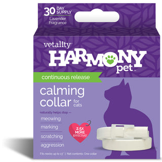 TevraPet Vetality Harmony Pet Calming Collar for Cats, 1 count