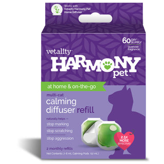 TevraPet Vetality Harmony Pet Calming Diffuser Refill for Cats, 2 count