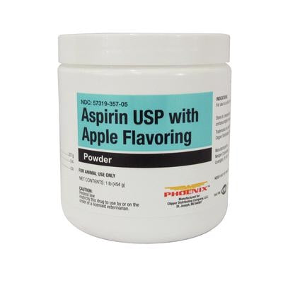 Aspirin Medication for Pain for Dogs & Horses, Apple-Flavored (1 lb) (Manufacturer may vary)