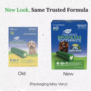 Ark Naturals Brushless Toothpaste Dental Chews 4-in-1 for Medium Dogs