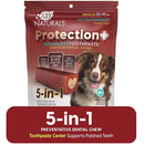 Ark Naturals 5-in-1 Protection  Brushless Toothpaste Dental Chews for Medium Breed Dogs, 18-oz
