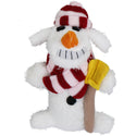 Multipet Loofa Snowman Dog Toys 6in