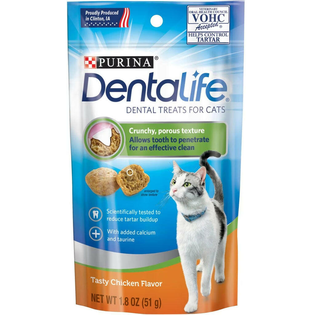 DentaLife Tasty Chicken Flavor Dental Cat Treats, 1.8-oz