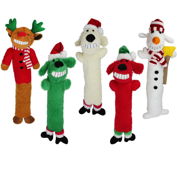 Multipet Loofa Christmas Assortment Assorted Characters 18in