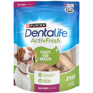 DentaLife ActivFresh Daily Oral Care Small/Medium Dental Dog Treats 21 count