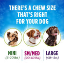 DentaLife ActivFresh Daily Mini Dental Dog Treats sizes