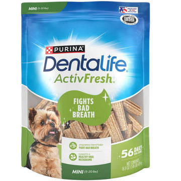 DentaLife ActivFresh Daily Mini Dental Dog Treats, 56 count