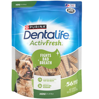 DentaLife ActivFresh Daily Mini Dental Dog Treats, 56 count