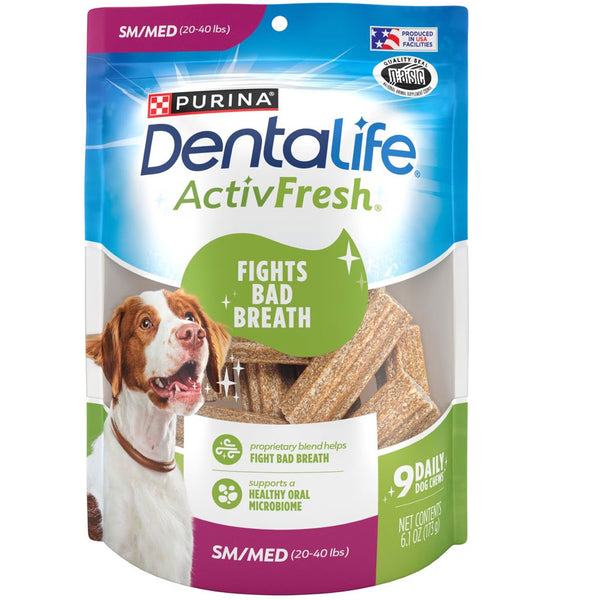 DentaLife ActivFresh Daily Oral Care Small/Medium Dental Dog Treats 9 count