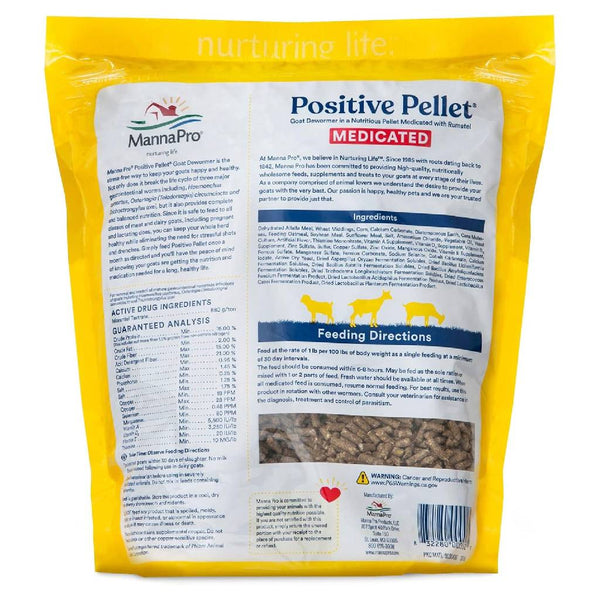Manna Pro Positive Pellet Medicate Goat Dewormer Pellet (6 lb)