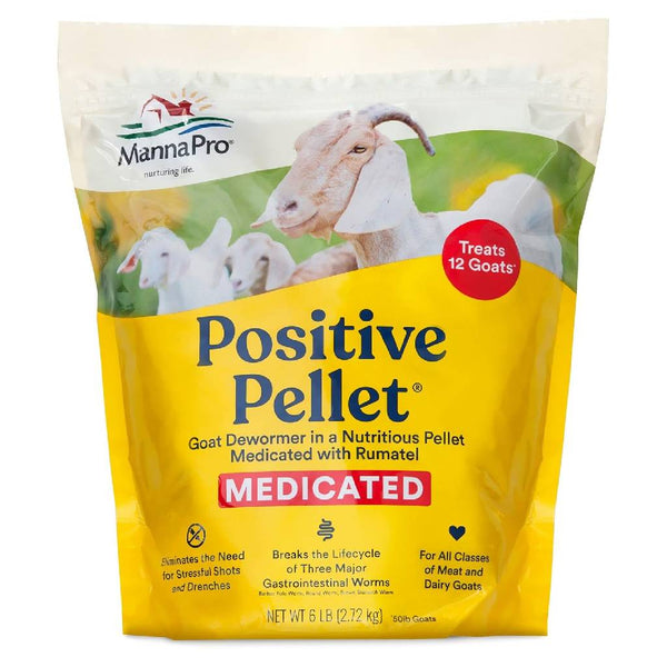 Manna Pro Positive Pellet Medicate Goat Dewormer Pellet (6 lb)