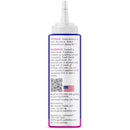 Bottle with label on a white background