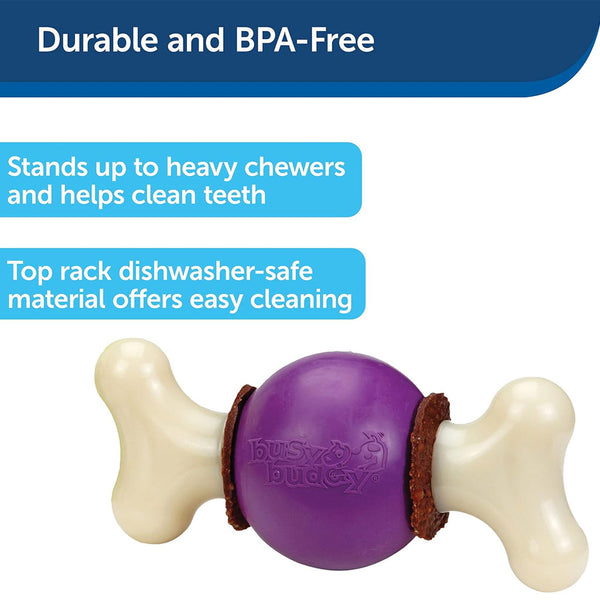 Petsafe Busy Buddy Bouncy Bone Treat Dispenser Dog Chew Toy