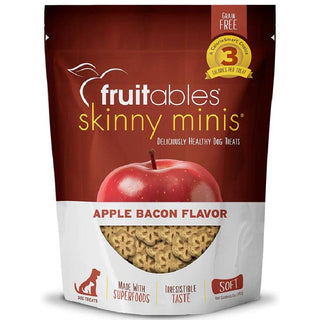 Fruitables Skinny Minis Apple Bacon Chewy Dog Treats (12 oz)