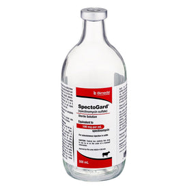 SpectoGard (Spectinomycin Sulfate) Sterile Solution for Cattle, 500-mL (100mg/mL)