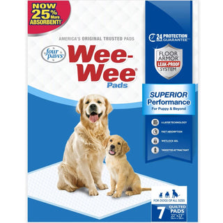 Four Paws Wee-Wee Superior Performance Standard Dog Pee Pads - 22"x23" inch