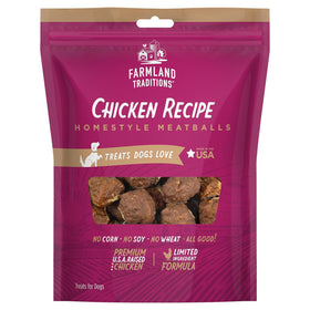 Farmland Traditions Homestyle Chicken Meatballs Dog Treats