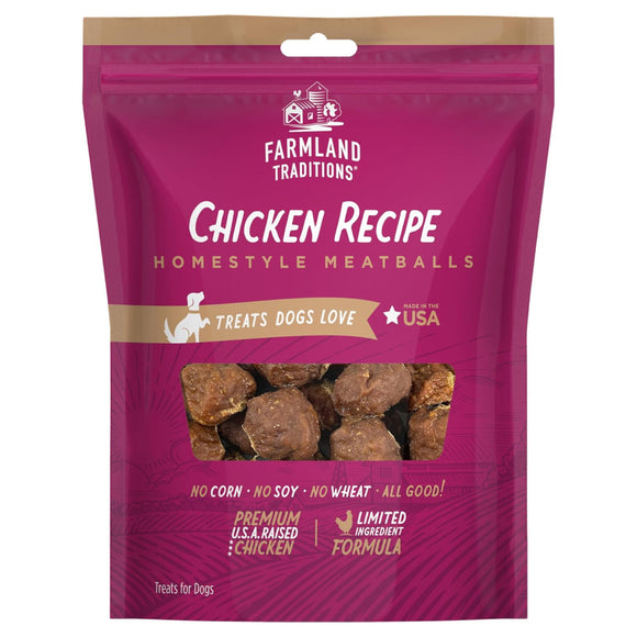 Farmland Traditions Homestyle Chicken Meatballs Dog Treats