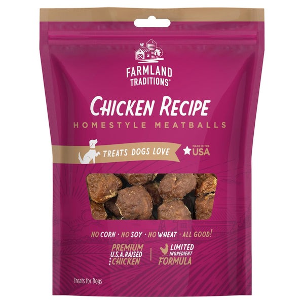 Farmland Traditions Homestyle Chicken Meatballs Dog Treats