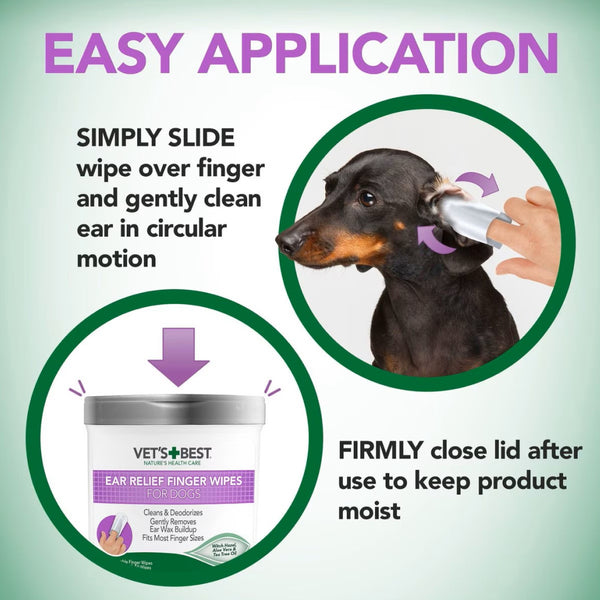 finger ear wipes for dogs 