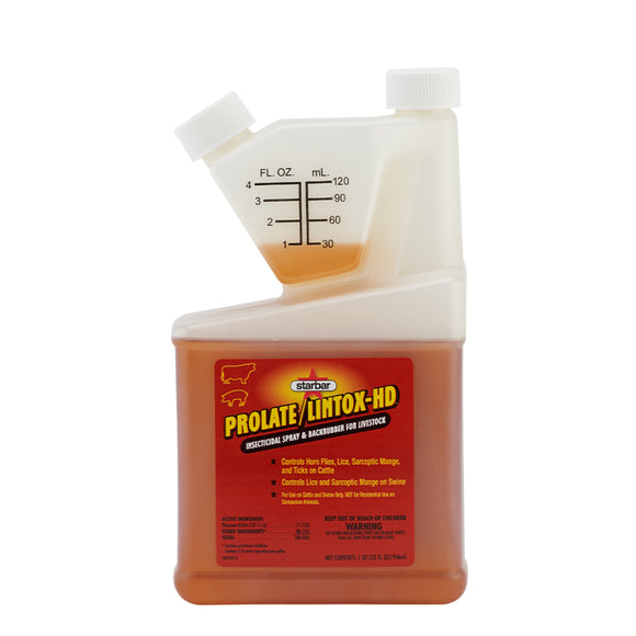 Starbar Prolate/Lintox-HD Insecticide Fly and Tick Spray For Horses-Backrubber for Livestock