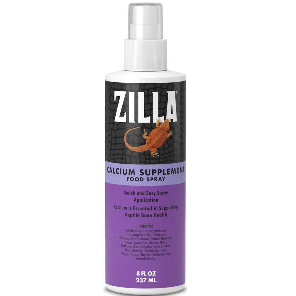 Zilla Food Calcium Supplement Spray For Reptile (8 oz)