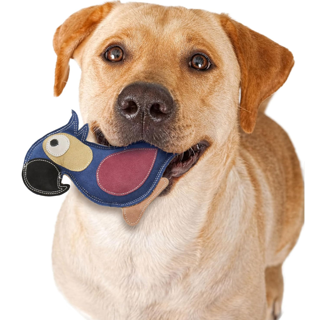 Spot Dura-Fused Leather Parrot Dog Toy – Durable & Colorful