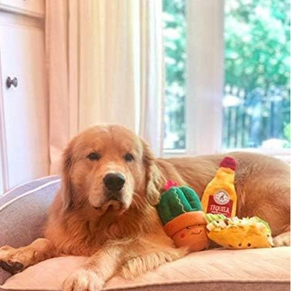 Zippy Paws NomNomz Taco Plush Squeaky For Dog