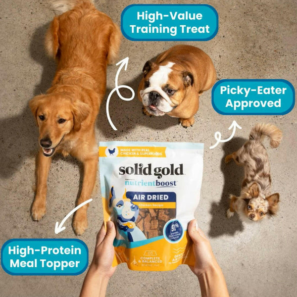 Solid Gold Complete & Balanced Air Dried Chicken Meal Topper for Dogs (1 lb)