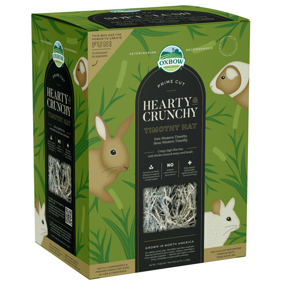 Oxbow Animal Health Prime Cut Hearty & Crunchy Timothy Hay