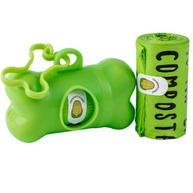 MyEcoPet Compostable Poop/Waste Bags With Dispenser For Dog (30 bags)