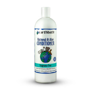 Earthbath Oatmeal & Aloe Conditioner Fragrance Free For Dogs & Cats (16 oz)