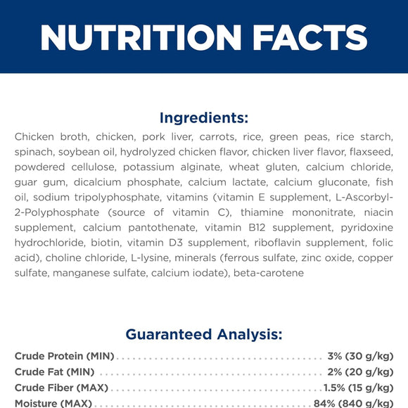 Hill's Science Diet Adult Healthy Cuisine Chicken & Vegetables Stew Wet Dog Food (2.8 oz x 24 pouches)
