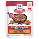 Hill's Science Diet Adult 7+ Healthy Cuisine Chicken & Vegetables Stew Wet Dog Food (2.8 oz x 24 pouches)