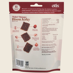OTIS Wild Things Bison Jerky Treats for Dogs (4 oz)