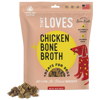 Farmland Traditions Tiny Loves Chicken with Bone Broth Jerky Dog Treats