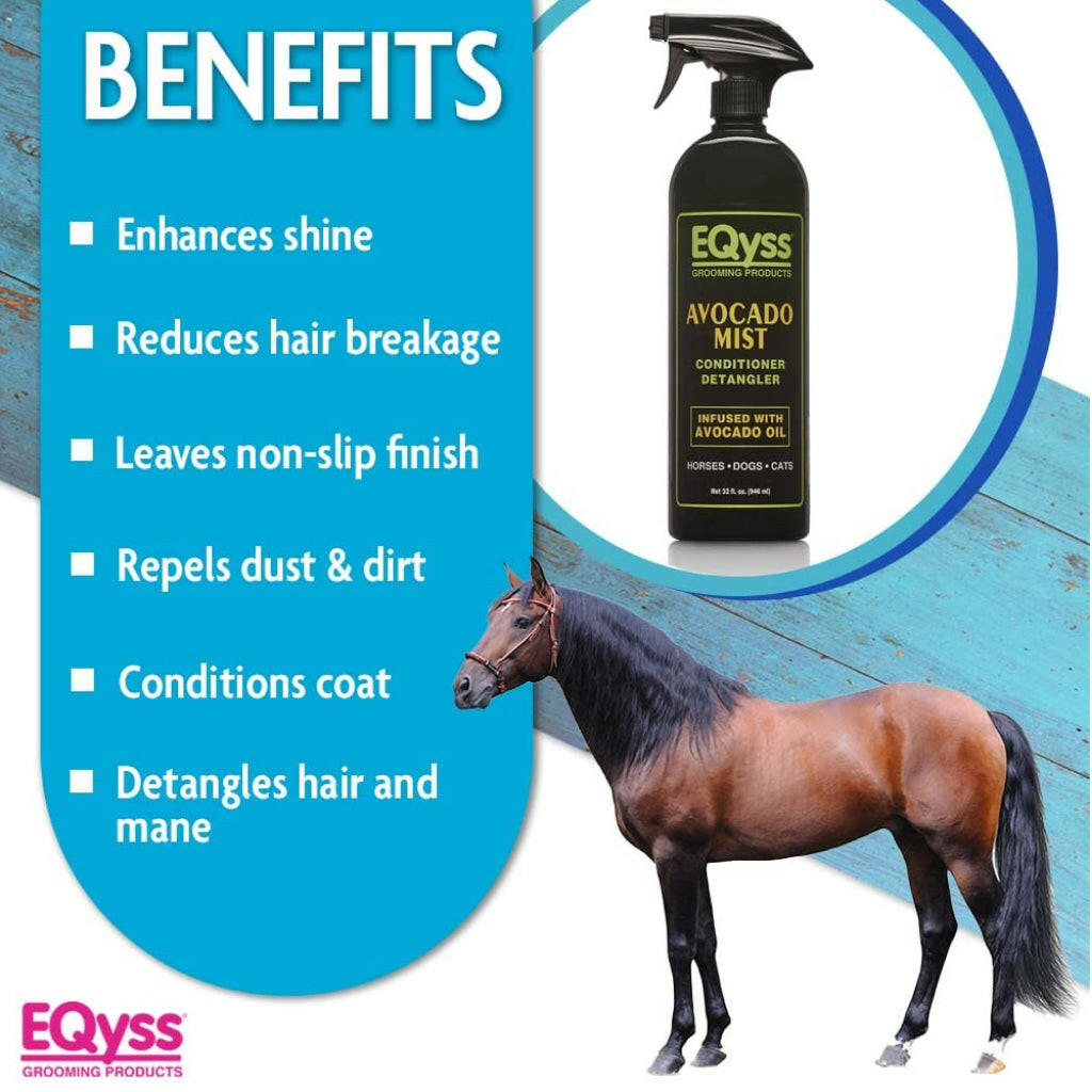 EQyss Avocado Mist Conditioner & Detangler Spray Horse Dogs & Cats