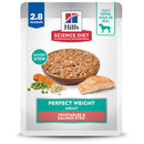 Hill's Science Diet Adult Perfect Weight Vegetables & Salmon Stew Wet Dog Food (2.8 oz x 24 pouches)