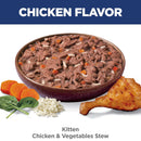 Hill's Science Diet Kitten Chicken & Vegetables Stew Wet Cat Food (2.8 oz x 24 pouches)