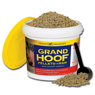 Grand Meadows Grand Hoof Pellets + MSM Hoof Support Formula Supplement For Horse (5 LB)