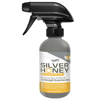 Absorbine silver honey spray is a vet strength spray that provides rapid skin relief. 