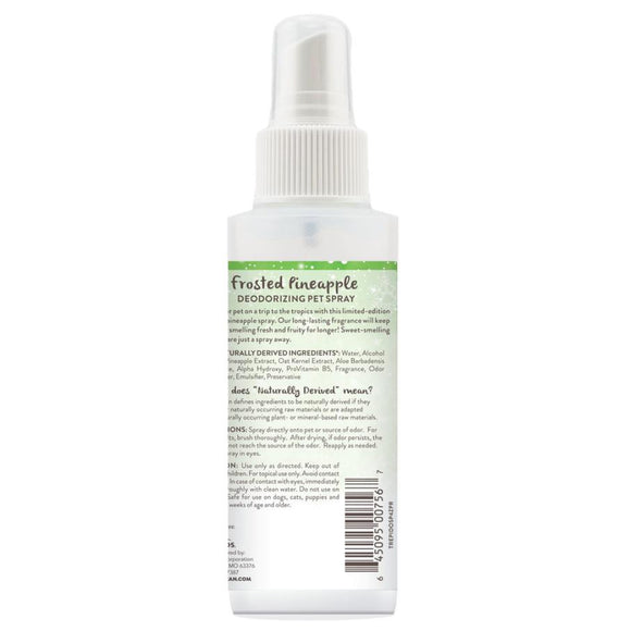 TropiClean Frosted Pineapple Deodorizing Spray- 4oz